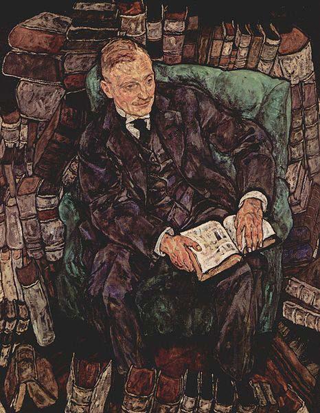 Egon Schiele Portrait of Hugo Koller oil painting image